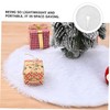 Alipis 15 Inch Faux Fur Christmas Tree Skirt, Fluffy Plush