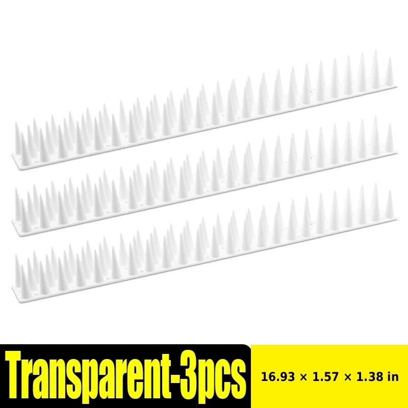 Bird Repellent Spikes for Outdoor Use - Bendable PP Deterrent