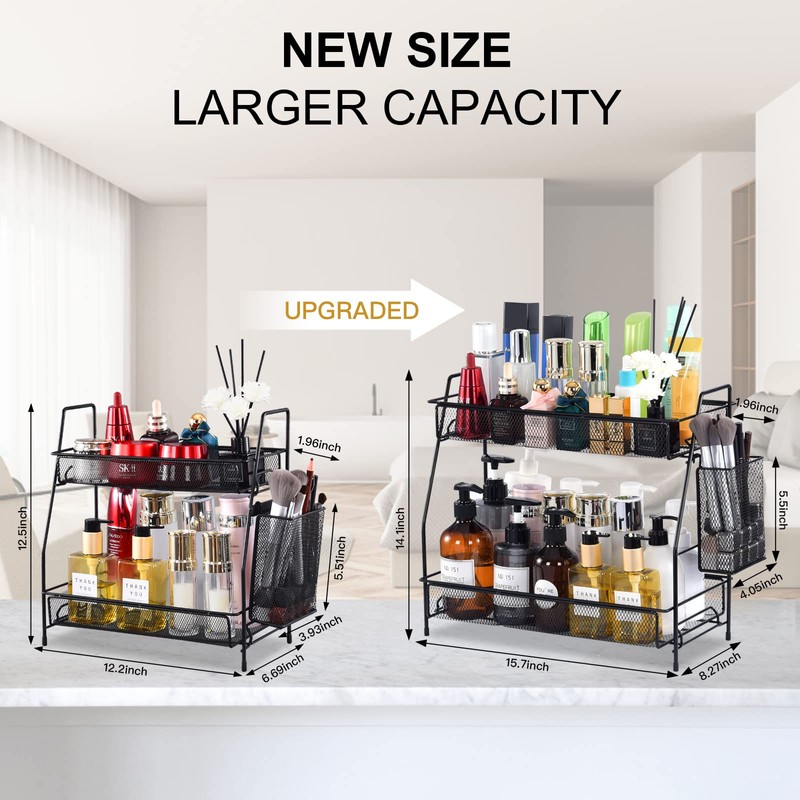 LEMIKKLE Large Countertop organizer for bathroom counter, bathroom organizers and