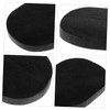 Minkissy 2pcs Bamboo Charcoal Facial Cleaning Sponges for Gentle Skin