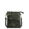 Isabelle Functional Multi Pocket Crossbody Bag (Black Pearl)