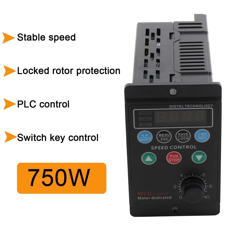 SOFEDY VFD Variable Frequency Drive, Speed Controller Inverter for 3-Phase