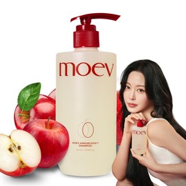 MOEV ANNURCATIN Shampoo for strengthening and volumizing thinning hair - Korean Biotin Apple Fresh Shampoo, Build Lift, Paraben-Free, suggested to All Hair Types (17.75 fl.oz, apple & vanilla)