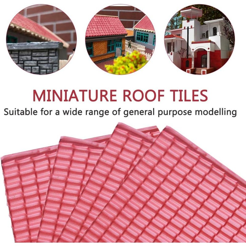 POFET 1/25 Roof Tile Sheet Model Building Material Railway Architecture