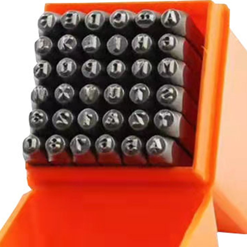 36Pcs Letter Punch Set Puncher DIY Kit Steel Stamps DIY