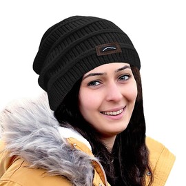 ZOORON Slouchy Beanies Hats for Men Women Warm Knit Winter Hats Chunky Beanie Infinity Scarf Set