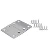 heyous 10pcs Stainless Steel Straight Support Shelf Bracket Flat Corner