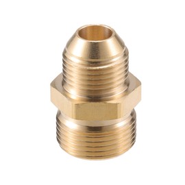 VekAuto Pressure Washer Connector, M18x1.5 to M22x1.5 Male Adapter Brass Screw Hose Connector Universal for Pressure Washer Quick Connect Brass Copper Tone