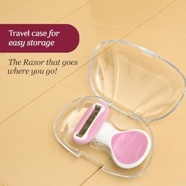Body Razor For Women'S Hair Removal |1 Pc | With Travel Case | 5-Blade Precision | Smooth & Hassle-Free Shaving On The Go | Aloe Vera & Vit E
