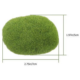 GANAZONO Live Moss Balls, Freshwater Aquarium Plants, Simulated Green Ball Moss, Christmas Moss On Rock, Plastic Fish Tank Plant Decorations
