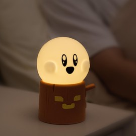 Deogos Ghost Campfire Night Light, Small Ambient Lamp, Cute Night Light, 2 Modes/Rechargeable/Cordless/Dimmable Brightness, Warm Lamps for Kids Sleep Buddy, Work/Study Buddy, Gift
