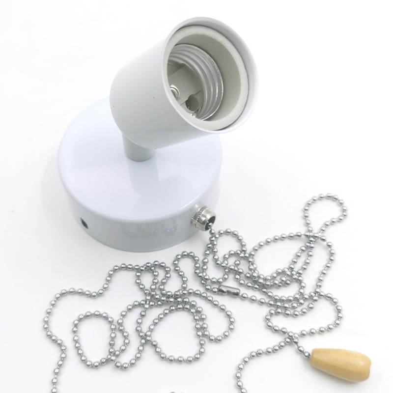 Metal E26 Light Socket Replacement with Ceramic E26 Bulb Holder