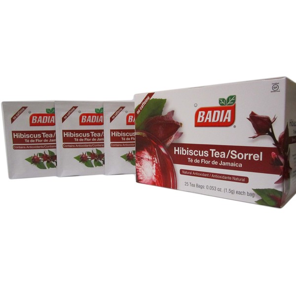 50 Bags-Hibiscus Tea Sorrel Antioxidant /Te de Flor Jamaica Antioxidante