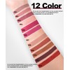 BAISEN DIARY 12 Colors Book Style Velvet Matte Liquid Lipstick