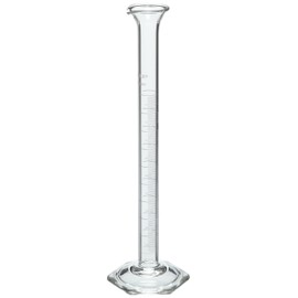 Corning Pyrex 3024-10 Glass 10mL "To Deliver" Graduated Single Metric Scale Calibrated Cylinder, with Funnel Top