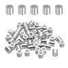 sourcing map Aluminum Wire Rope Stop Sleeve 1/8"(3mm) Crimping Loop