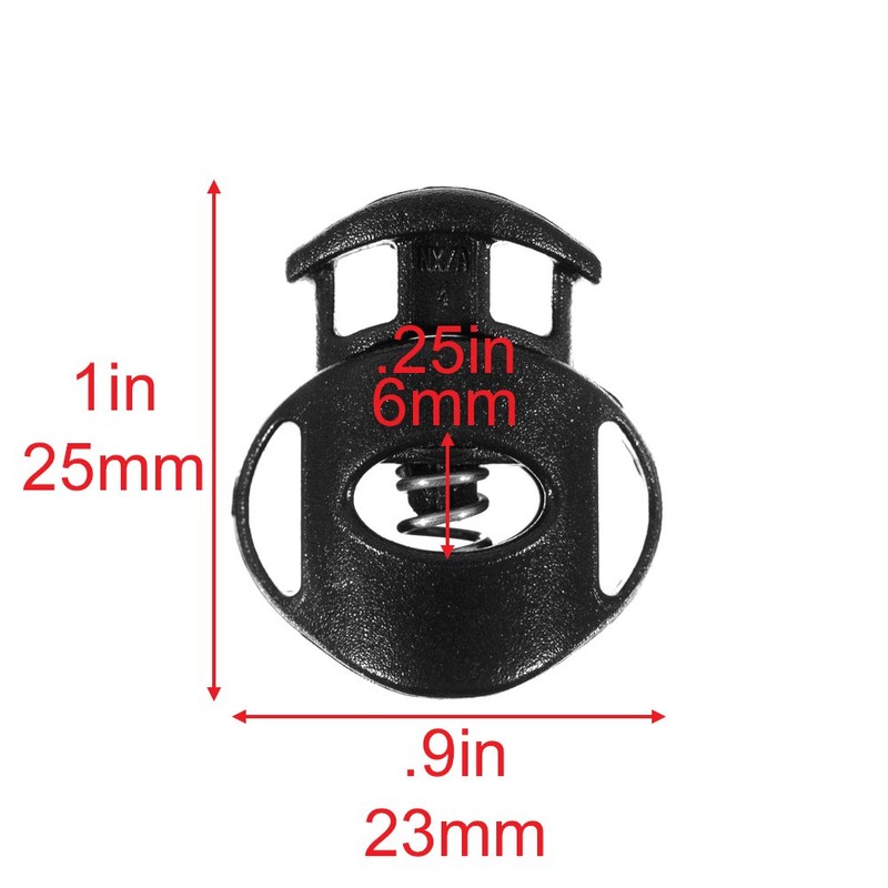 PARACORD PLANET SurMount Dual Cord Lock Toggle Stopper – Plastic