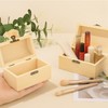 10Pcs Small Wooden Box for Craft: Treasure Chest Unfinished Wood