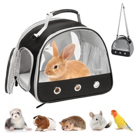 Small Pet Carrier, Small Animal Carrier Bag, Transport Box for Cat with Side Opening, Guinea Pig Carry Bag, Foldable Transport Box, Dog Transport Box for Birds, Kittens, Puppies