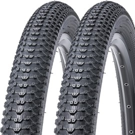 2 PCS 24x2.10 Bike Tires, Durable Folding 24 Inch 54-507 24x2.10 Mountain Bicycle Tires, Replacement Bike Tires for Mountain MTB Off-Road Bicycle, Clincher（M-043）