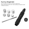 6Pcs Pool Cue Weight Screw Stainless Steel and Aluminum Pool