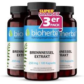 Nettle Capsules - 300 Pieces 675 mg Daily Dose with Iron High Dose by BIOHERBA PZN 19554988