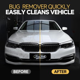Toretark Bug Remover for Cars Exterior, Heavy Duty Car Wash Spray Cleaner Quickly Dissolves Bug Splatter, Bird Poop, Tree Sap, Road Grime - PH Neutral, Safe on Paint, Rubber, Chrome, Glass - 16oz