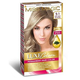 HAIR COLOUR MISS MAGIC ASH DYE LIGHT HAIR COLOUR WITH ARGAN