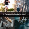 eallco 10 Pairs Ankle Socks Men Running Low Cut Socks