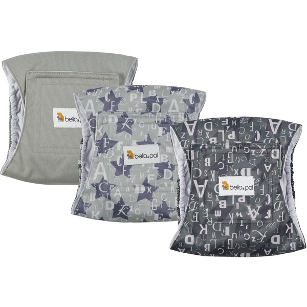 BELLA & PAL Dog Nappies for Males, Pack of 3,
