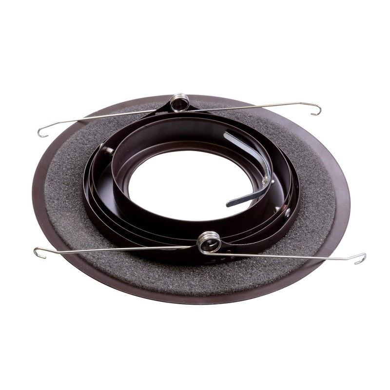NICOR Lighting 6 inch Oil-Rubbed Bronze Recessed Gimbal Ring Trim,