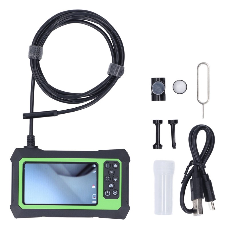 Endoscope Camera IP67 Waterproof 4.3in 8mm Lens 1080P Bending Borescope