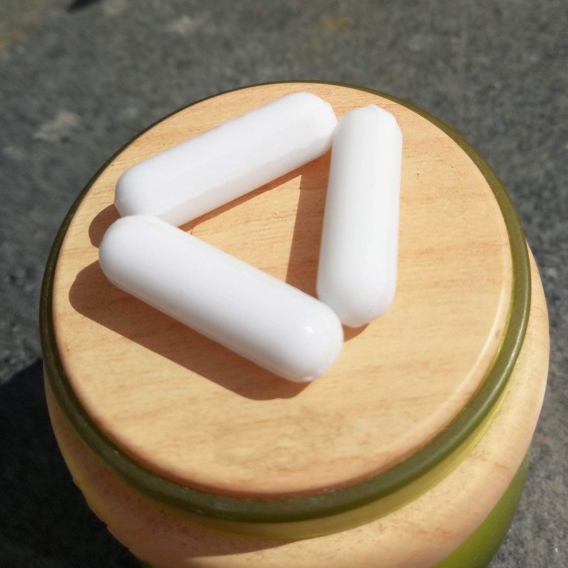 Barra magnética de agitador PTFE para mezclador magnético, forma de