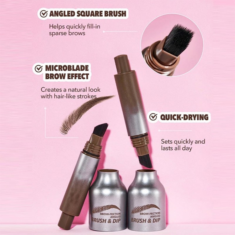 TOEECY Augenbrauenstift Härchenzeichnung 3D Microblading Eyebrow Pencil Wasserfest und Wischfest