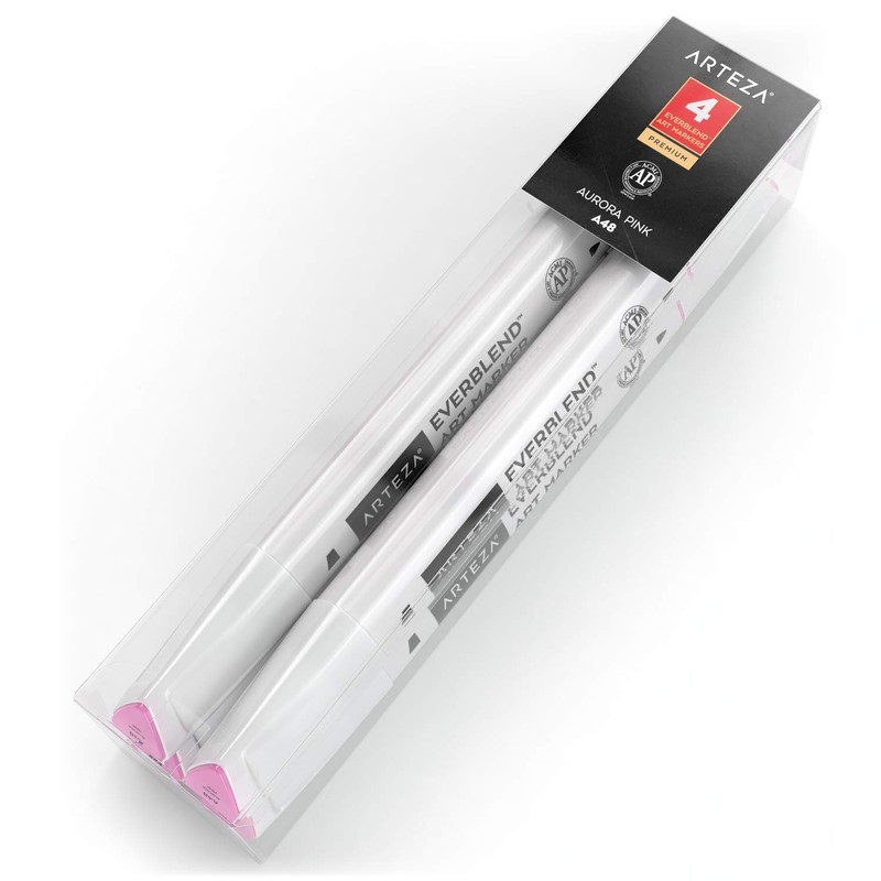 ARTEZA ARTZ-8826 Artists-Markers, Aurora Pink A48 (Set of 4) 4