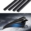 4PCS Wiper Blade Refill, Universal Car Accessories, 16" Adjustable Size