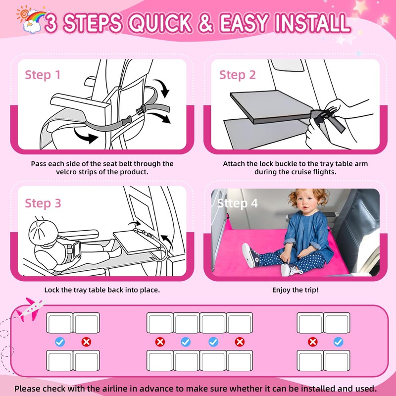 Gocozy Toddler Airplane Bed, Travel Essentials for Kids, Soft Toddler