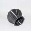 Grave Vase with Decorative Rosette Avalon (Anthracite)