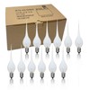 Konictom Flicker Flame Candle Light Bulbs,Silicone Replacement Bulbs for Country