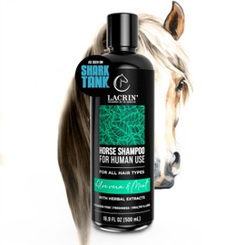 Lacrin Menta & Aloe Vera Champu de Caballo para Uso Humano, 500 ml