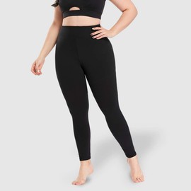 YOHOYOHA Plus Size Yoga Pants for Women Compression Workout Leggings Long Thicker Stretch High Waist 2XL