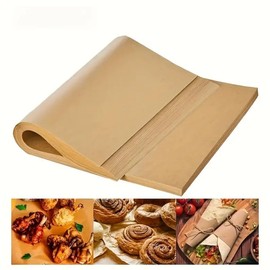 100 Pcs Parchment Paper Sheets for Baking, 8x12 inch Non Stick Baking Parchment Cooking Paper Sheet Pre Cut for Oven Air Fryer