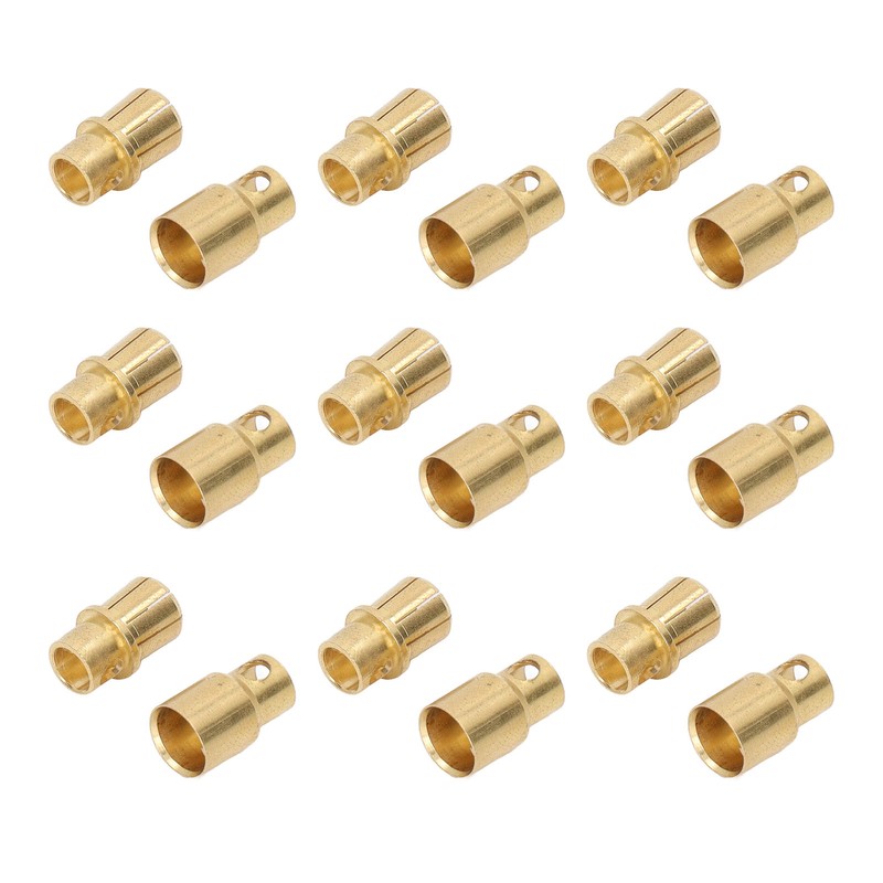 30 Sets Connector Plug 8.0 Gold Plated Brass High Accuracy