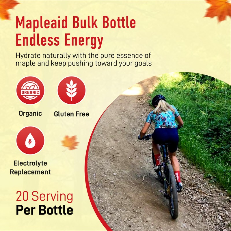 Untapped Mapleaid Bulk Bottle – 20 Servings | Organic Maple