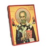 NKlaus Saint Nicholas Wonderworker, Christian Solid Wooden Icon 16 x