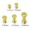 Wanfoou 100 Sets Binding Chicago Screws,5 Size Screw Posts Bookbinding