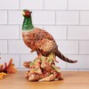 Fitz and Floyd Fall Harvest Pheasant Ceramic Figurine, 10.75 inch