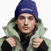 MoonWorks® Herren Beanie mit Patch Strickmütze mit Spruch Wandern Skifahren