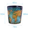 Dreamseden Vintage Leather Trash Can - Retro Waste Toillet Paper