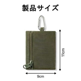 Coin Case, Key Holder, Coin Purse, Key Holder, Coin Purse, Outdoor Purse, Nylon, Men's, Women's, Cord, Carabiner, Compact, Card Slot, Coin, Card Case, Cord Included, Hanging, Minimalist, Pass Case